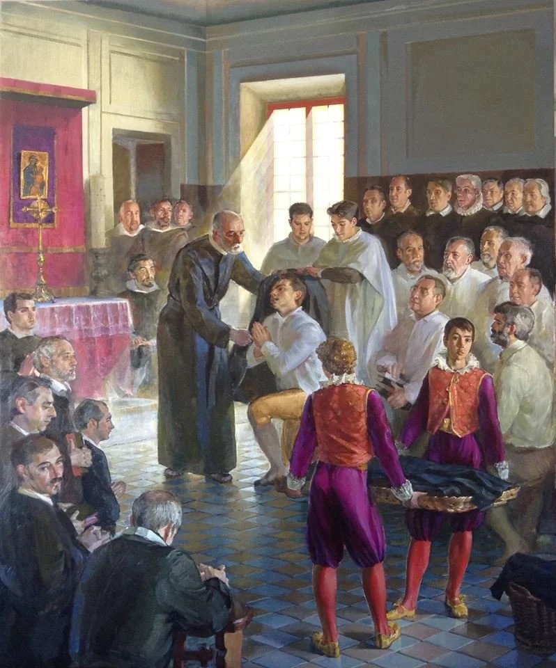 St. Joseph Calasanz Vesting a Novice in the Piarist Order