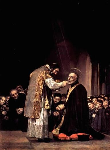 The Last Communion of St. Joseph Calasanz — Painting by Francisco de Goya (1819)
