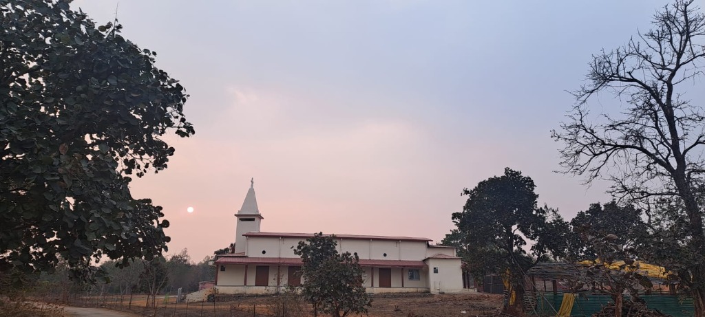 Church of St. Joseph Calasanz at Sunset — Kamda, Jharkhand