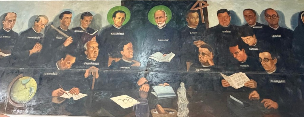 Historical Mural of Piarist Saints and Blessed with St. Joseph Calasanz