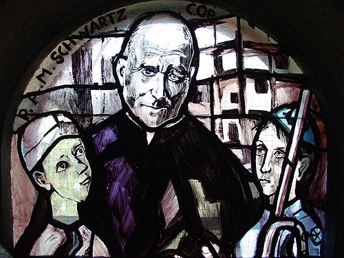 Stained Glass Window of Blessed Antonio María Schwartz